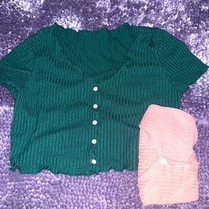 5 pack lattice crop top